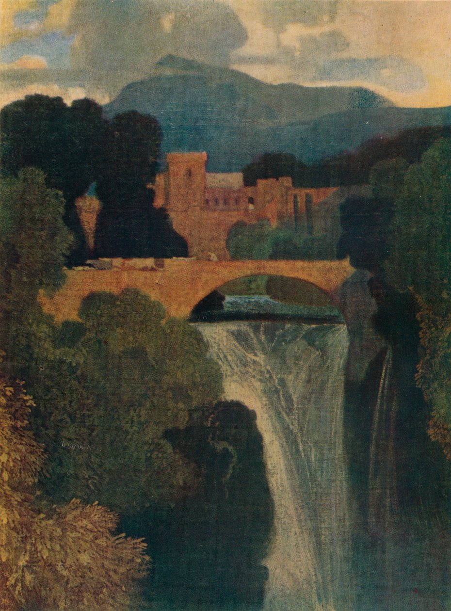 Vattenfallet, c1807, 1923 av John Sell Cotman