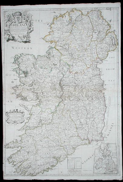 Karta över Irland av John Senex