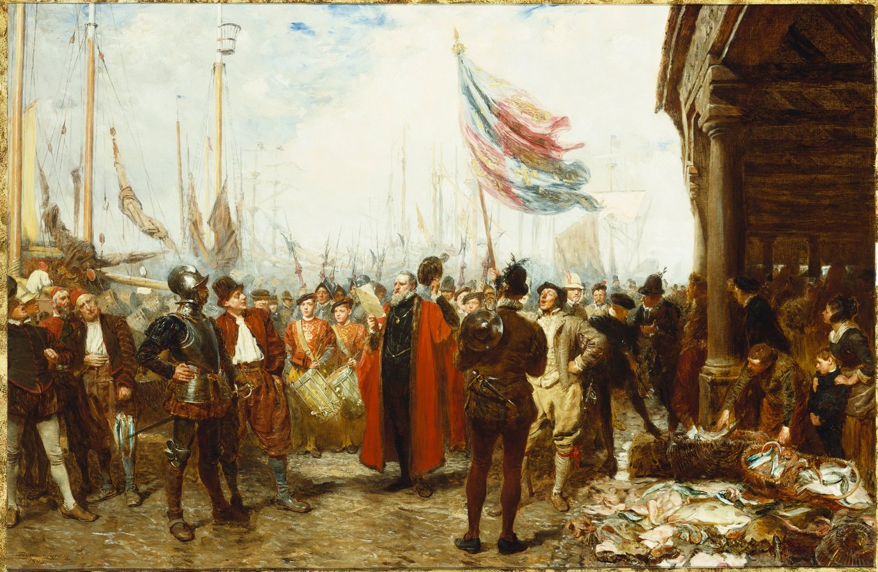 Uppmaningen till vapen, 1894 av John Seymour Lucas