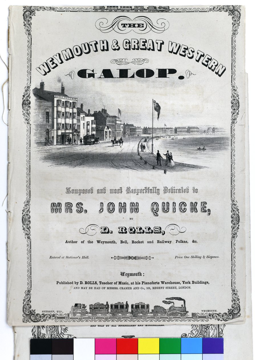 Weymouth och Great Western Galop, ca 1870 (litografi på papper) av John Sherren