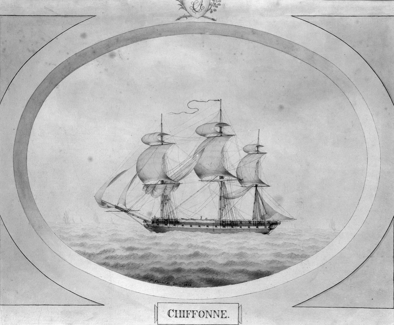 Chiffonne", det fartyg som Charles Adam tog från fransmännen vid Seychellerna av John Shertcliffe