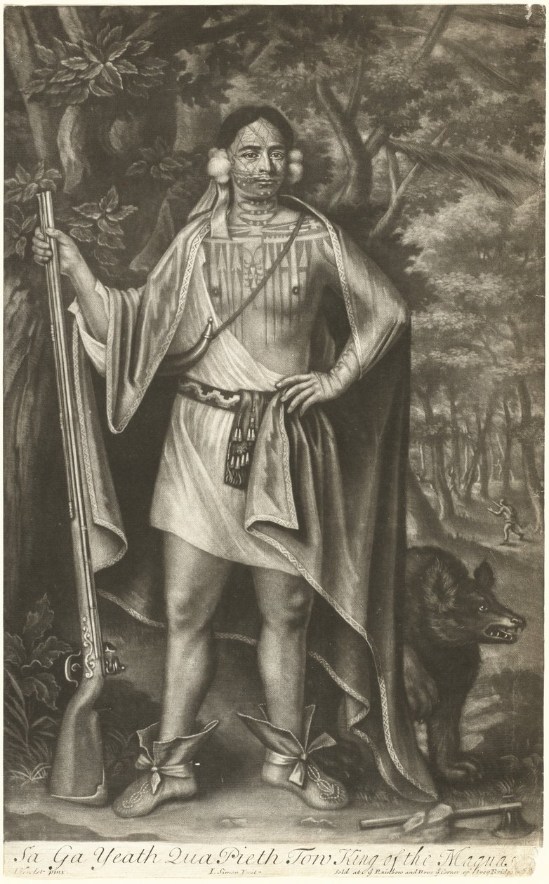 Sa Ga Yeath Qua Pieth Tow, kung av maquas av John Simon after John Verelst