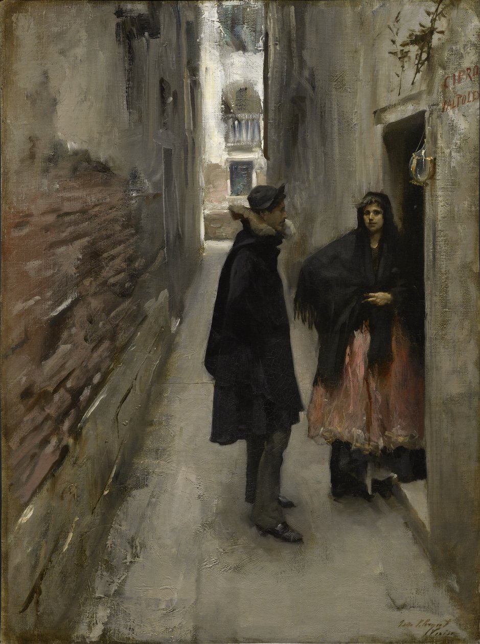 En gata i Venedig av John Singer Sargent