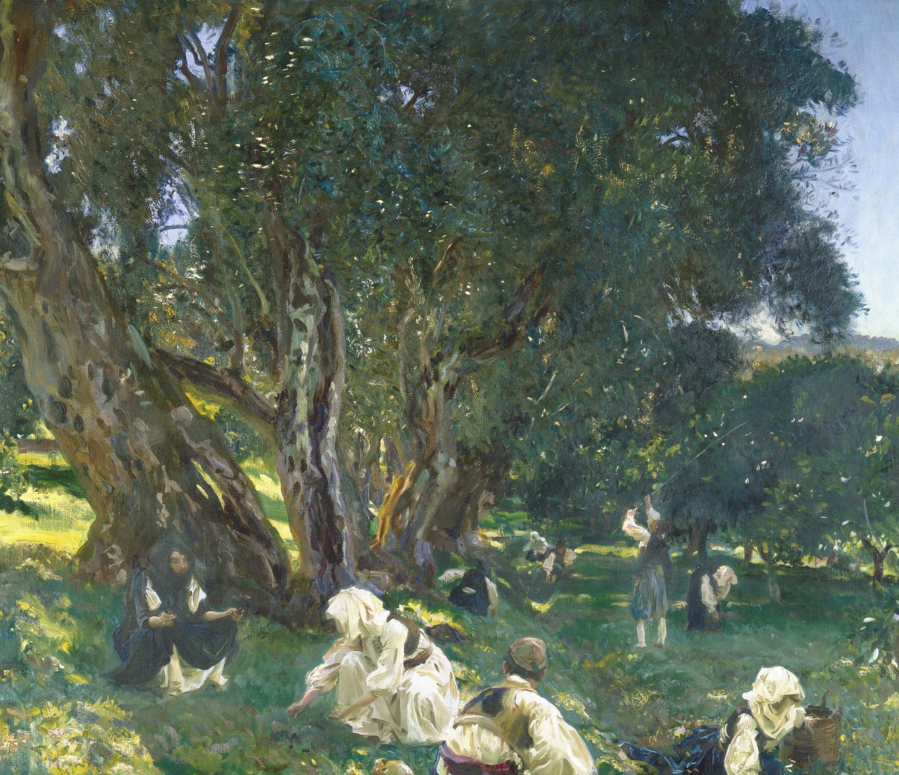 Albanska olivskördare av John Singer Sargent
