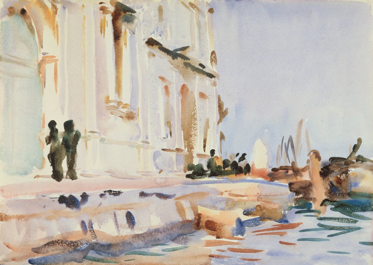 All Ave Maria (wc på papper) av John Singer Sargent