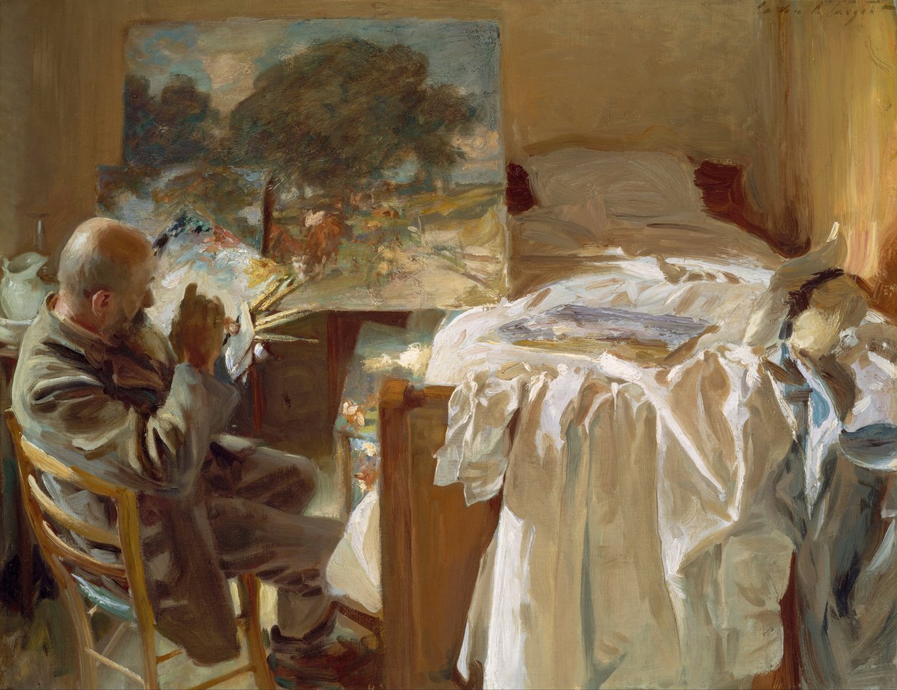 En konstnär i sin ateljé  av John Singer Sargent