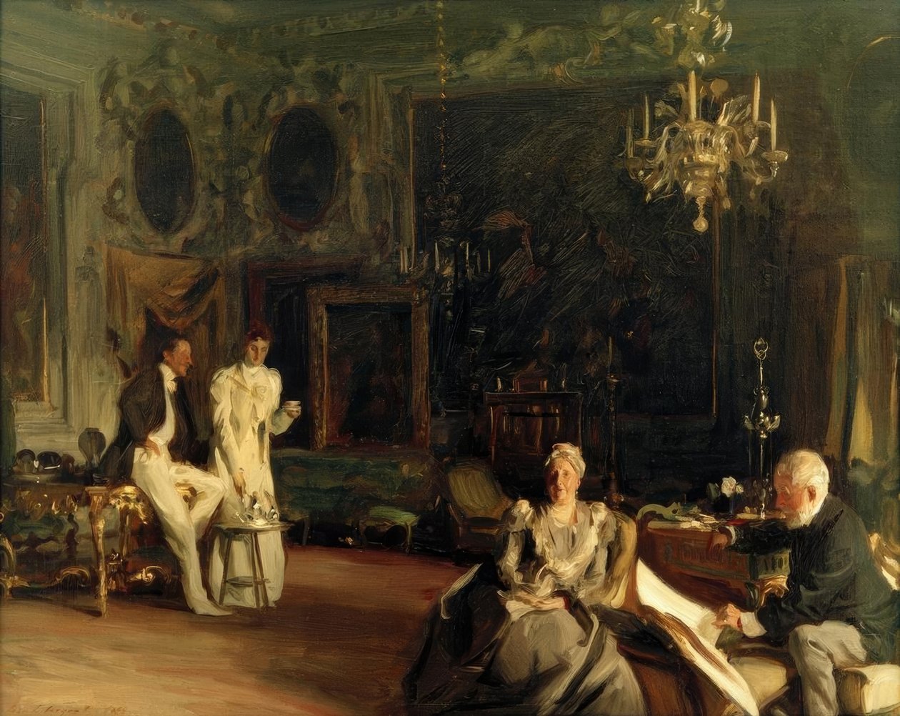 En interiör i Venedig av John Singer Sargent