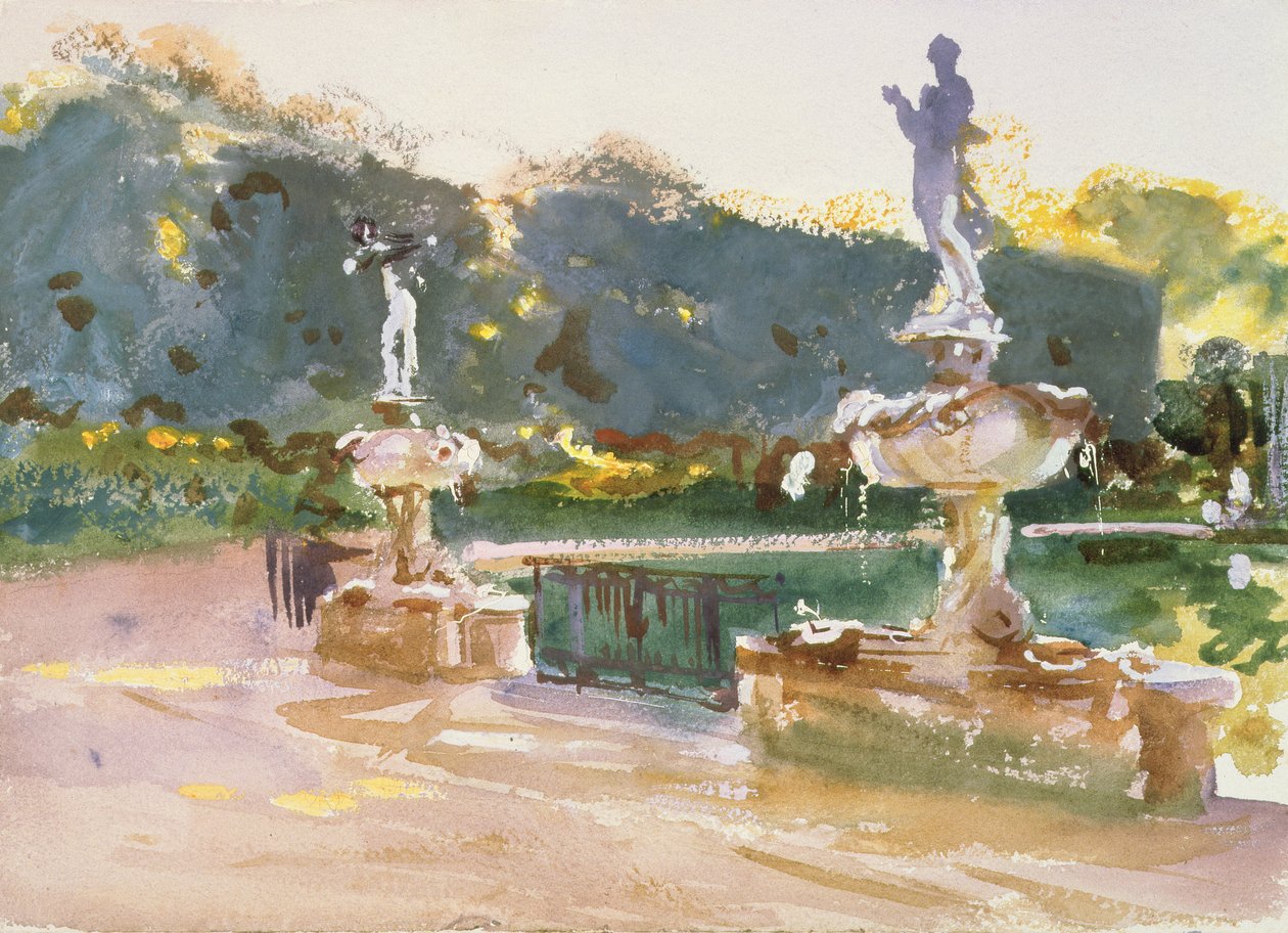 Boboli trädgårdar, ca 1907 av John Singer Sargent