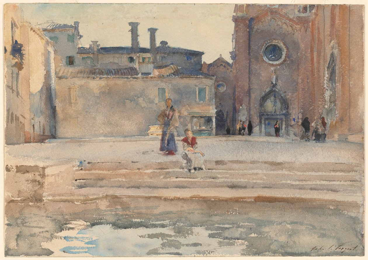 Campo dei Frari, Venedig av John Singer Sargent