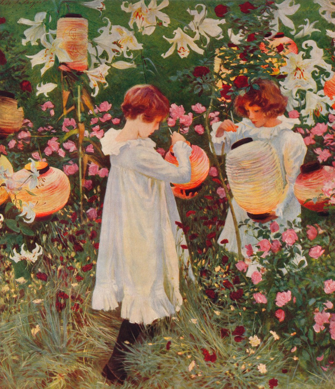 Nejlika, Lily, Lily, Rose, 1885-86, 1938 av John Singer Sargent