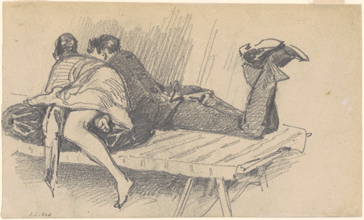Par på en spjälsäng av John Singer Sargent