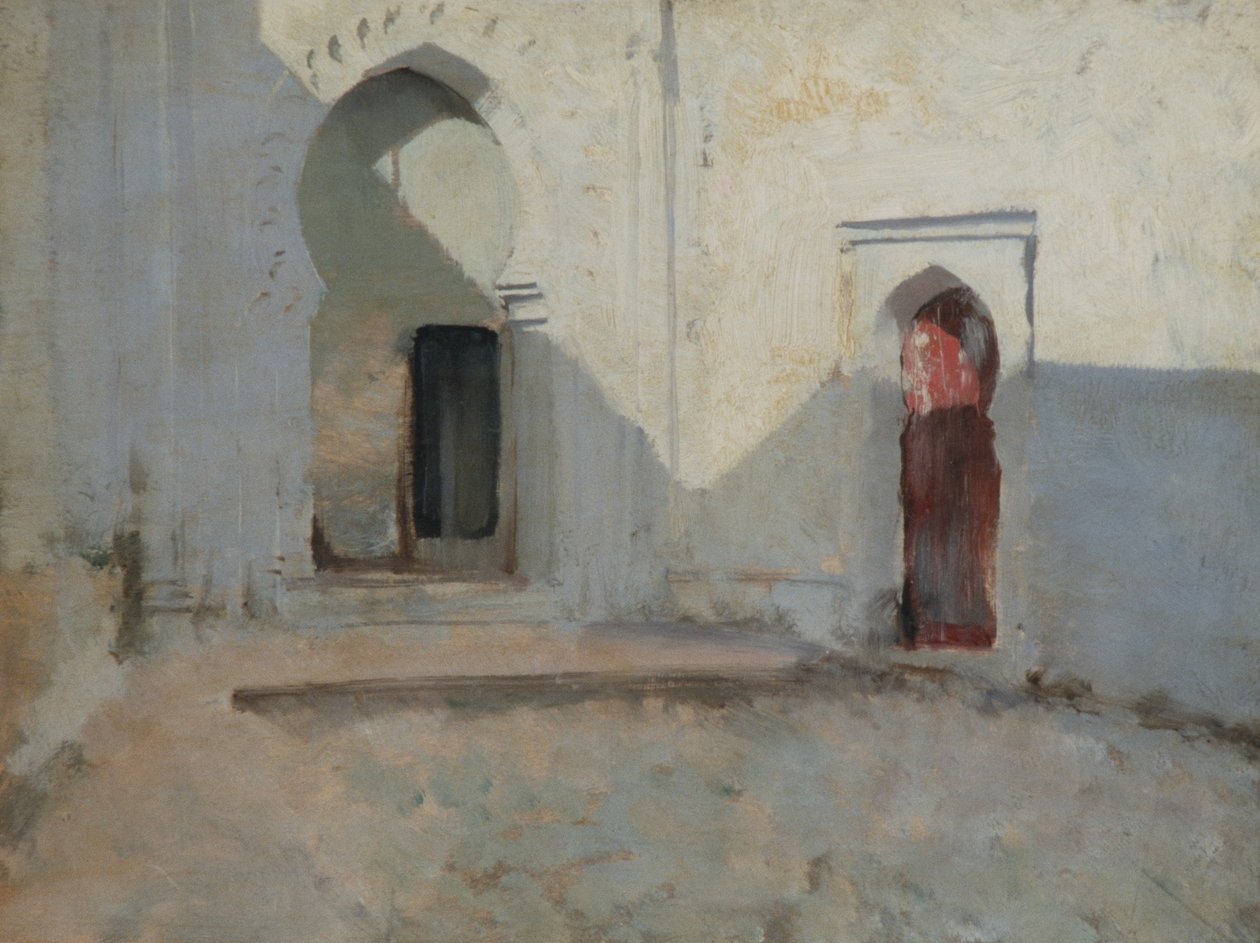 Courtyard, Tetuan, Marocko, 1879-80 av John Singer Sargent