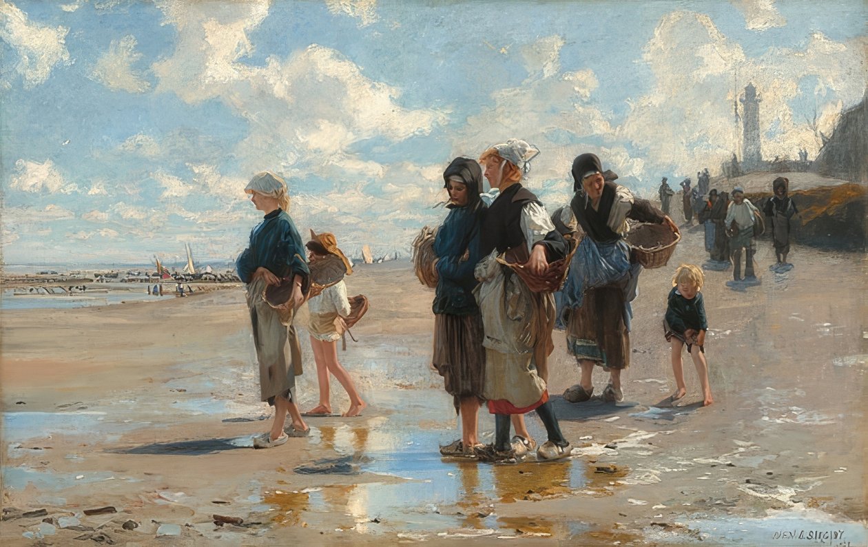 På vägen pour la pêche (avgång för att fiska). 1878 av John Singer Sargent