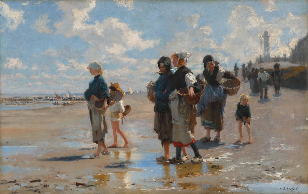 På väg för att fiska av John Singer Sargent