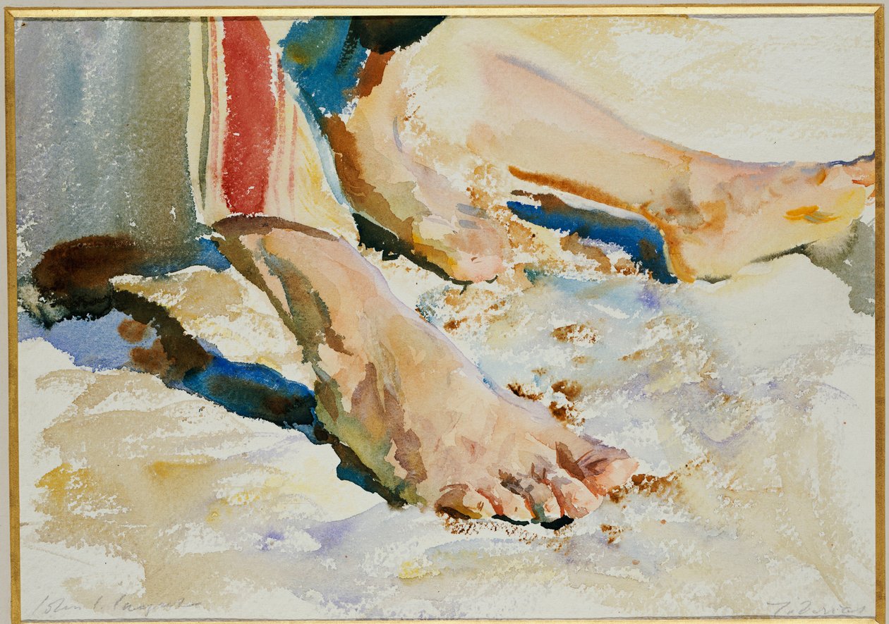 En arabs fötter, Tiberias av John Singer Sargent