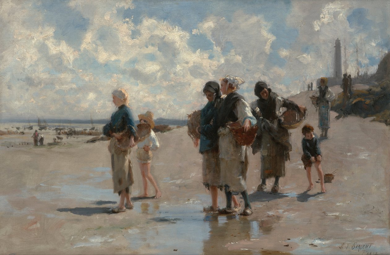 Ostronfiske vid Cancale av John Singer Sargent