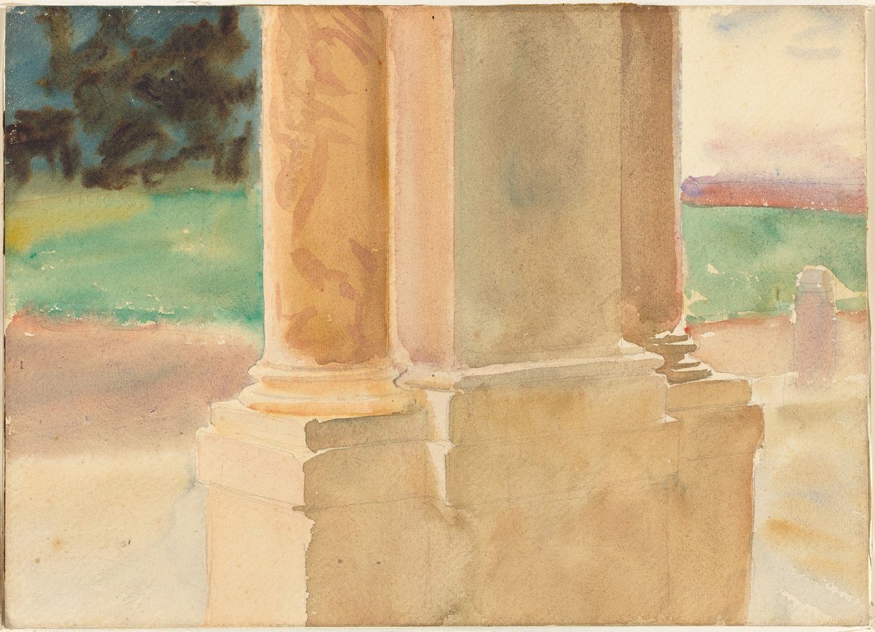 Frascati, arkitekturstudie av John Singer Sargent
