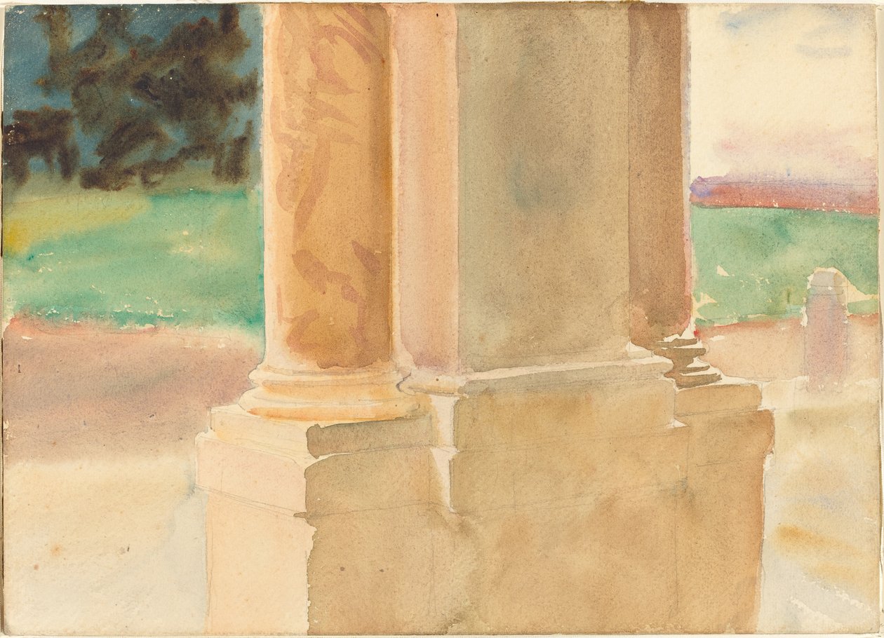 Frascati, Architectural Study, ca. 1907. av John Singer Sargent