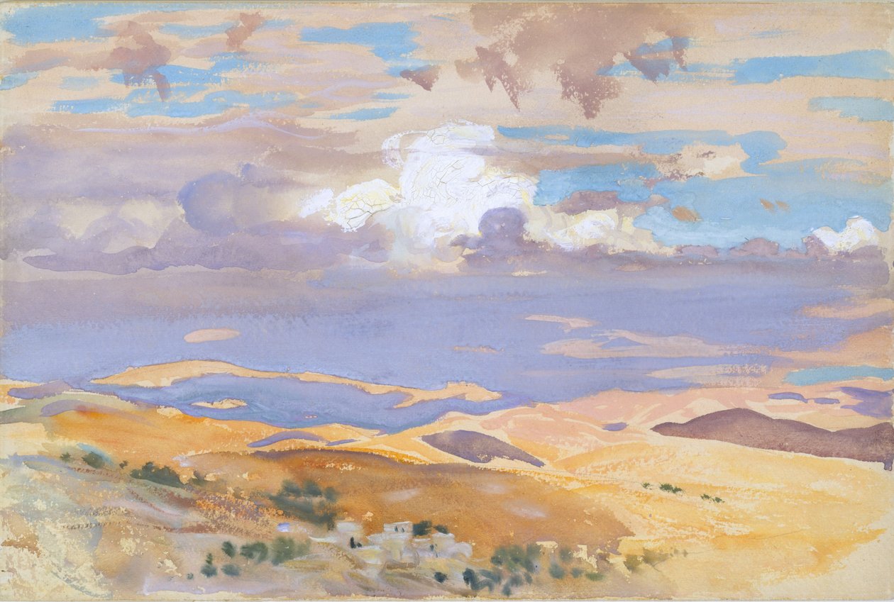 Från Jerusalem, 1905-06 (wc, gouache och grafit på benvitt vävt papper) av John Singer Sargent