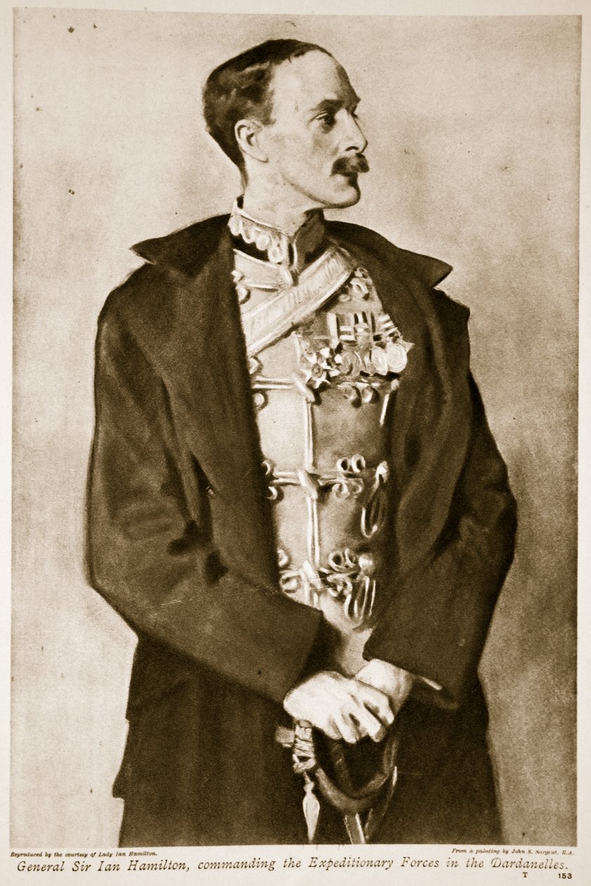 General Sir Ian Hamilton, befälhavare för expeditionsstyrkorna i Dardanellerna 1914-19. av John Singer Sargent