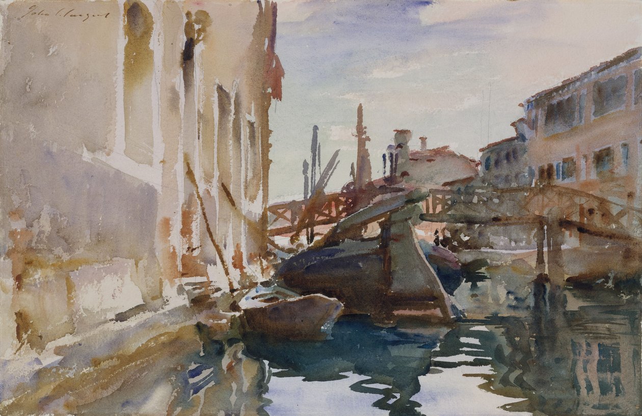 Giudecca, ca 1913 (wc och grafit på benvitt papper) av John Singer Sargent