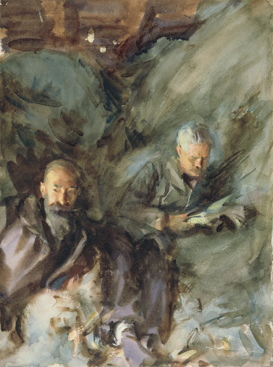 In a Hayloft, c.1904-07 (wc på papper) av John Singer Sargent