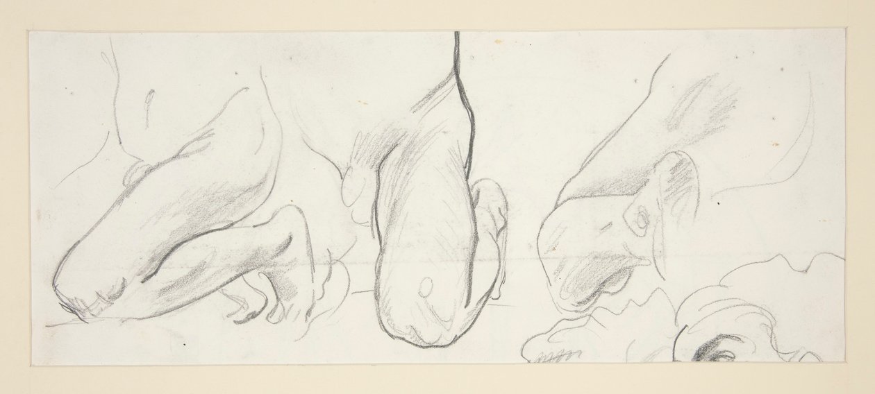 Knästående figurer av John Singer Sargent