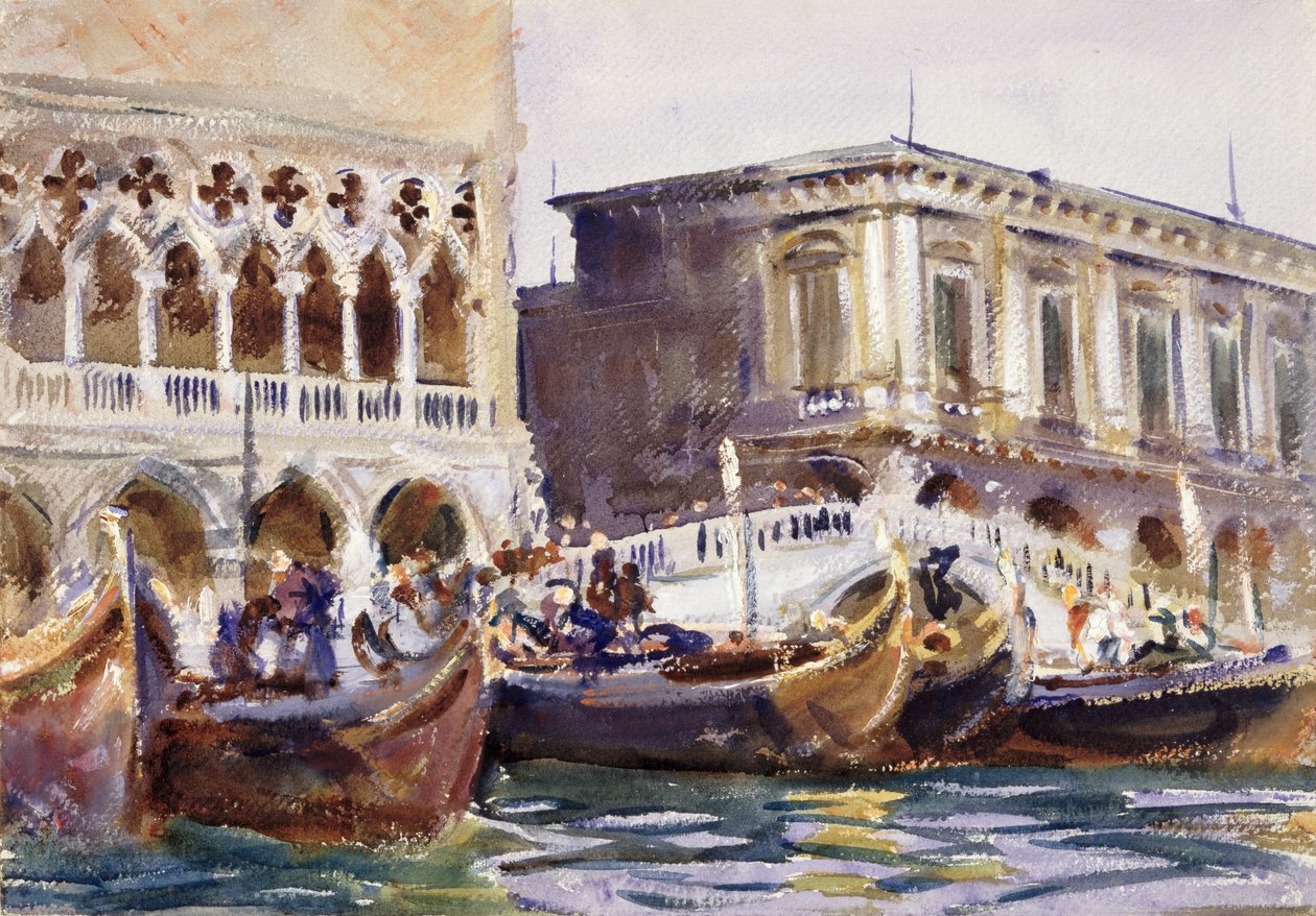 La Riva, ca 1904 (toalett på papper) av John Singer Sargent