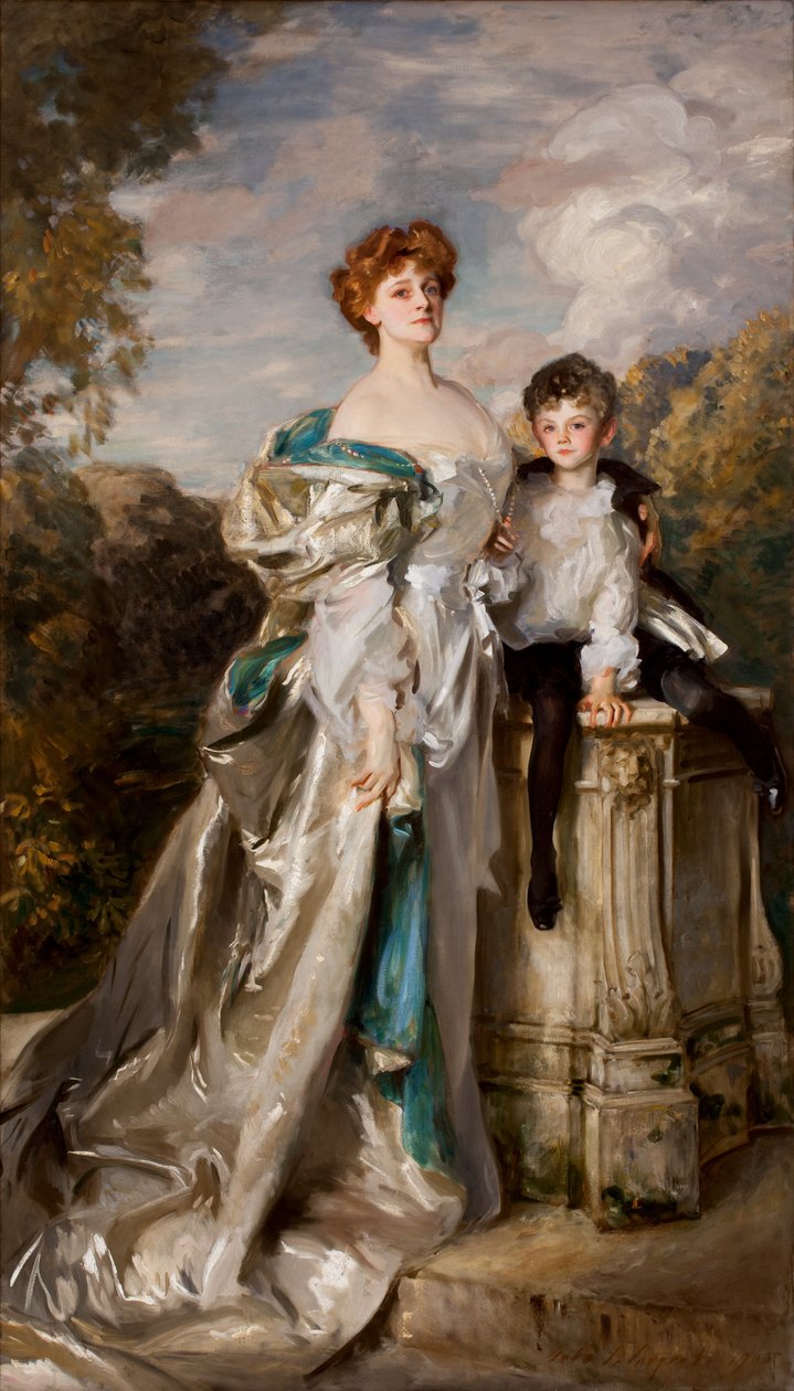 Lady Warwick och hennes son, 1905 av John Singer Sargent