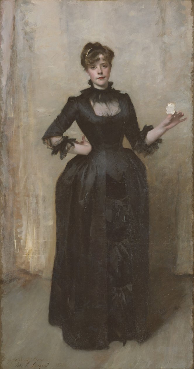Damen med rosen (Charlotte Louise Burckhardt), 1882 av John Singer Sargent