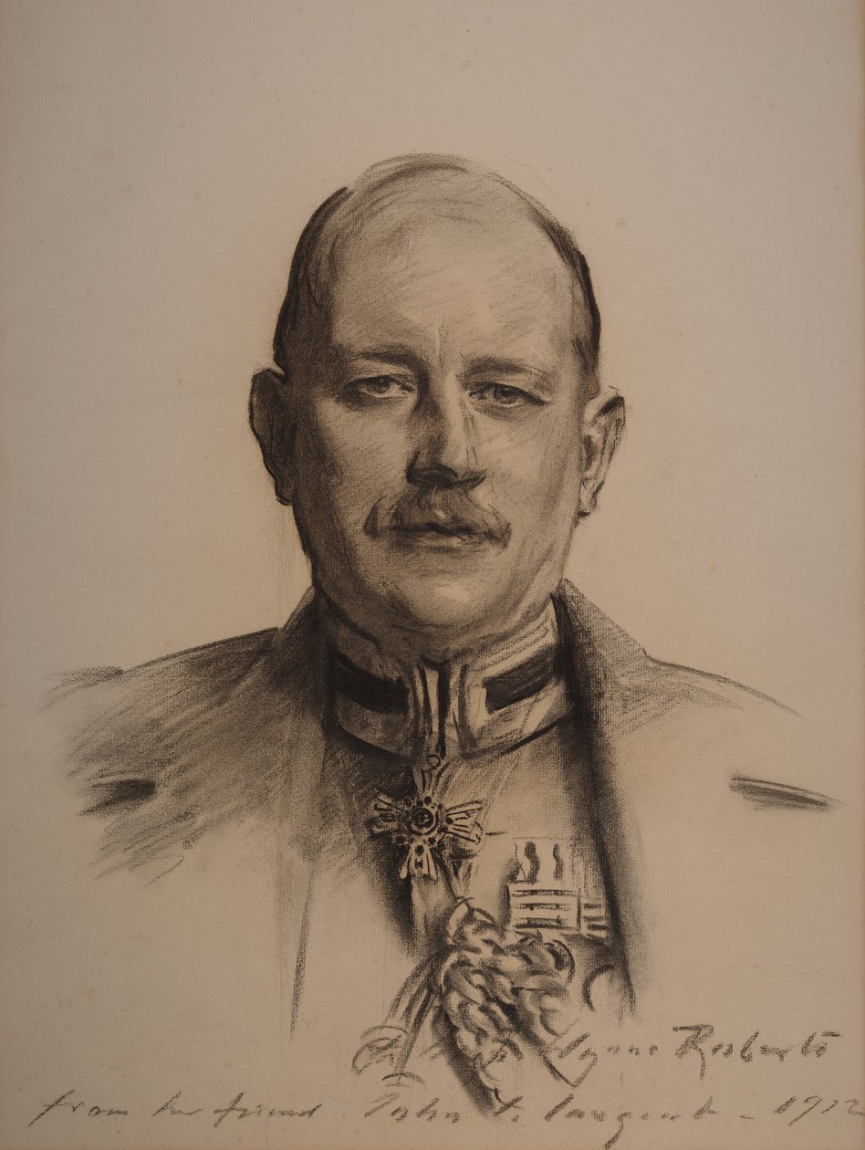 Generallöjtnant Sir George Henry Fowke (kolteckning) av John Singer Sargent