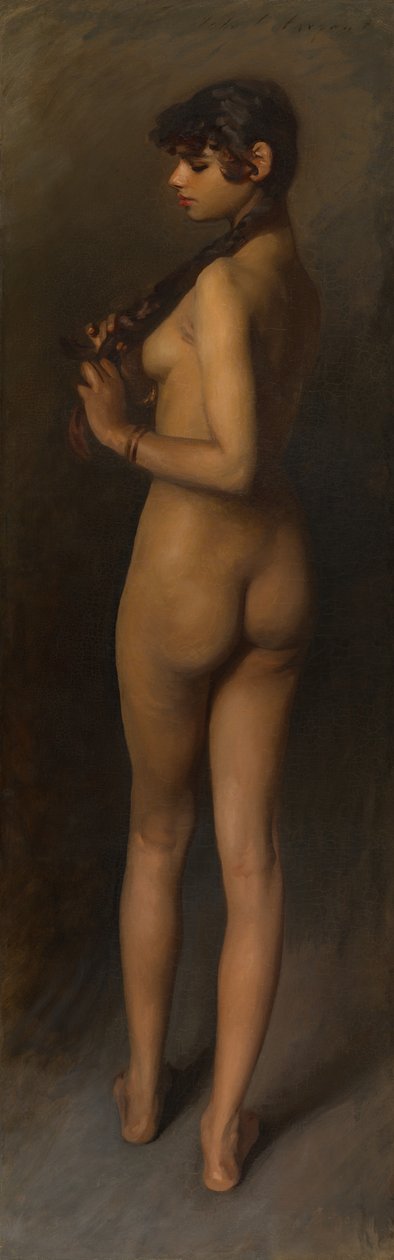 Livsstudie (studie av en egyptisk flicka) av John Singer Sargent