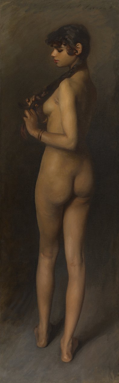 Livsstudie (studie av en egyptisk flicka) av John Singer Sargent