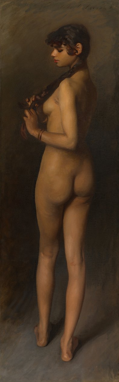 Livsstudie av en egyptisk flicka, 1891. av John Singer Sargent