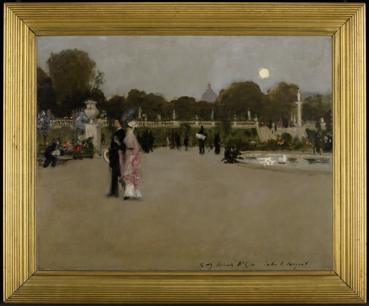 Luxemburgträdgården i skymningen av John Singer Sargent