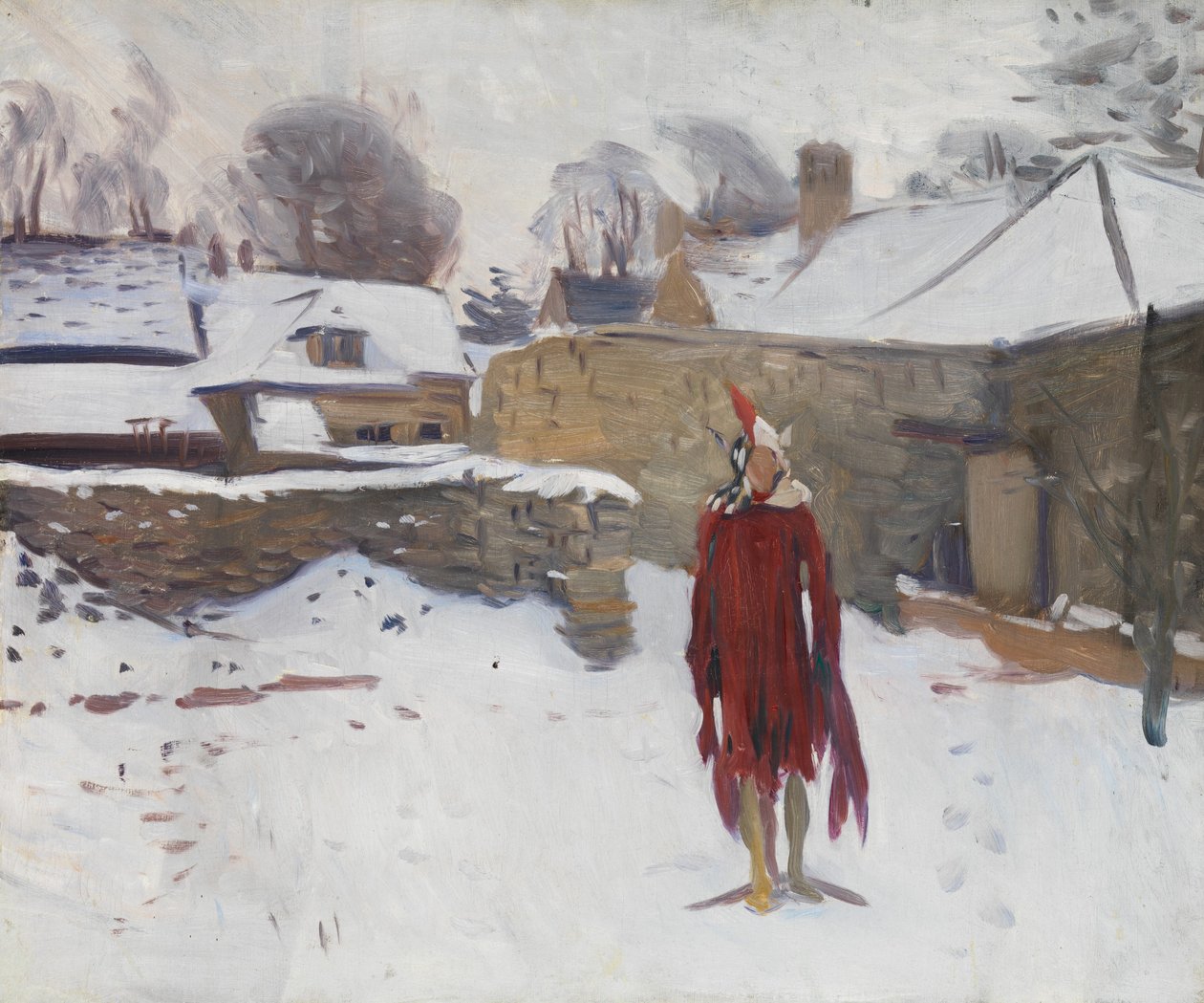 Mannikin i snön, ca 1891-93 av John Singer Sargent