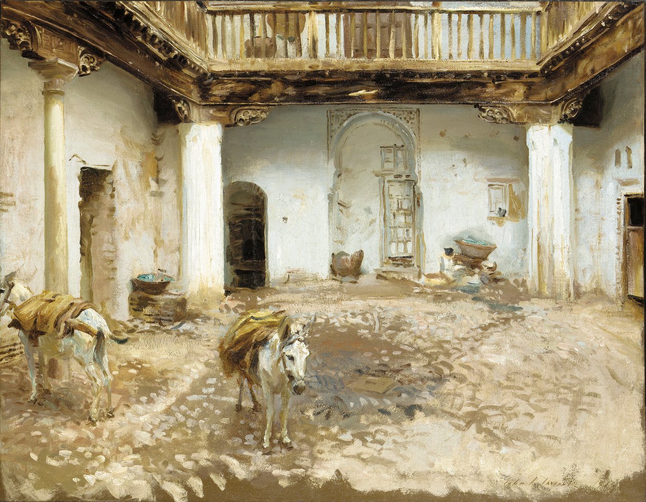 Moriska borggården, 1913 av John Singer Sargent