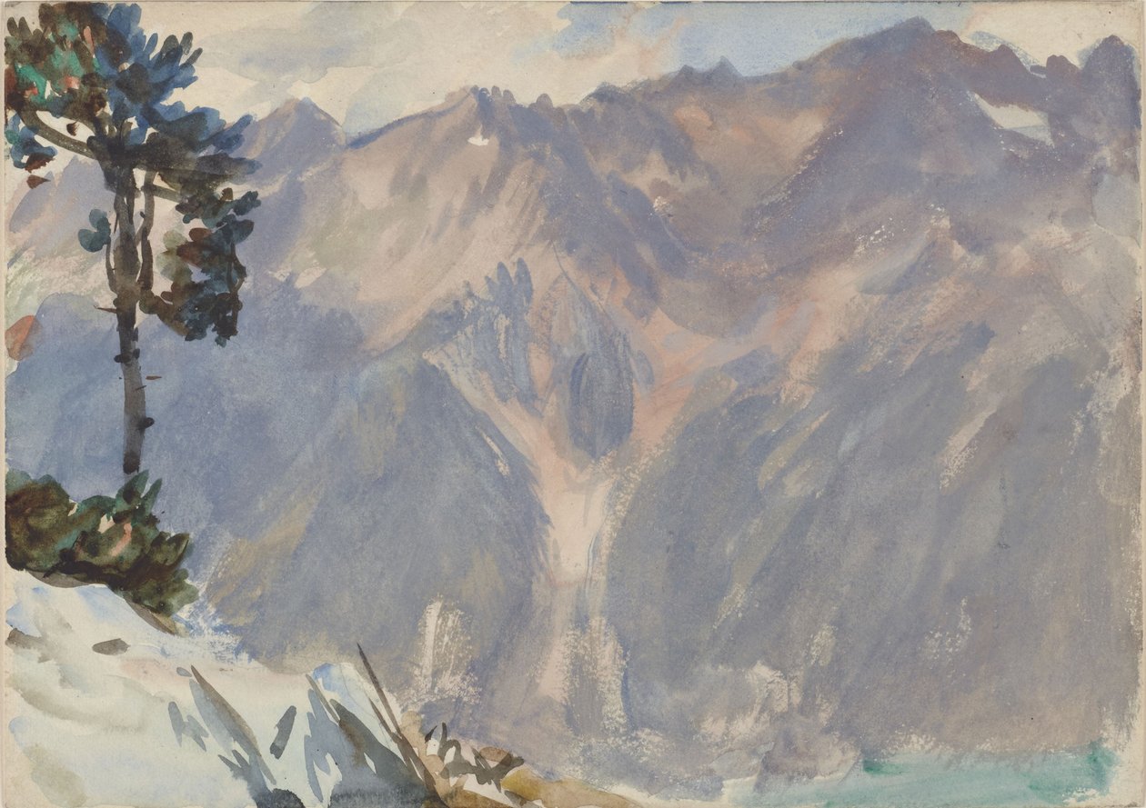 Bergslandskap av John Singer Sargent