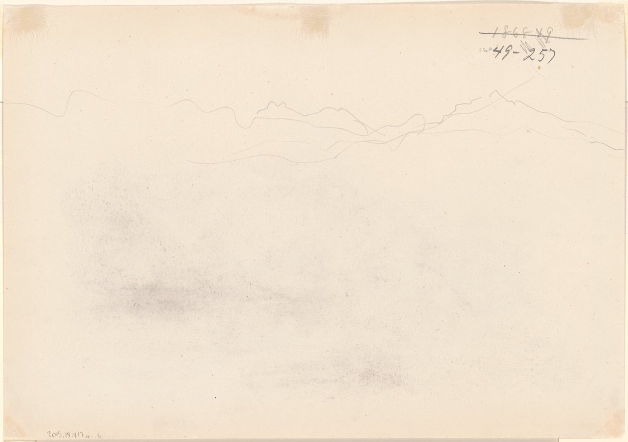 Berg [verso], 1869. av John Singer Sargent