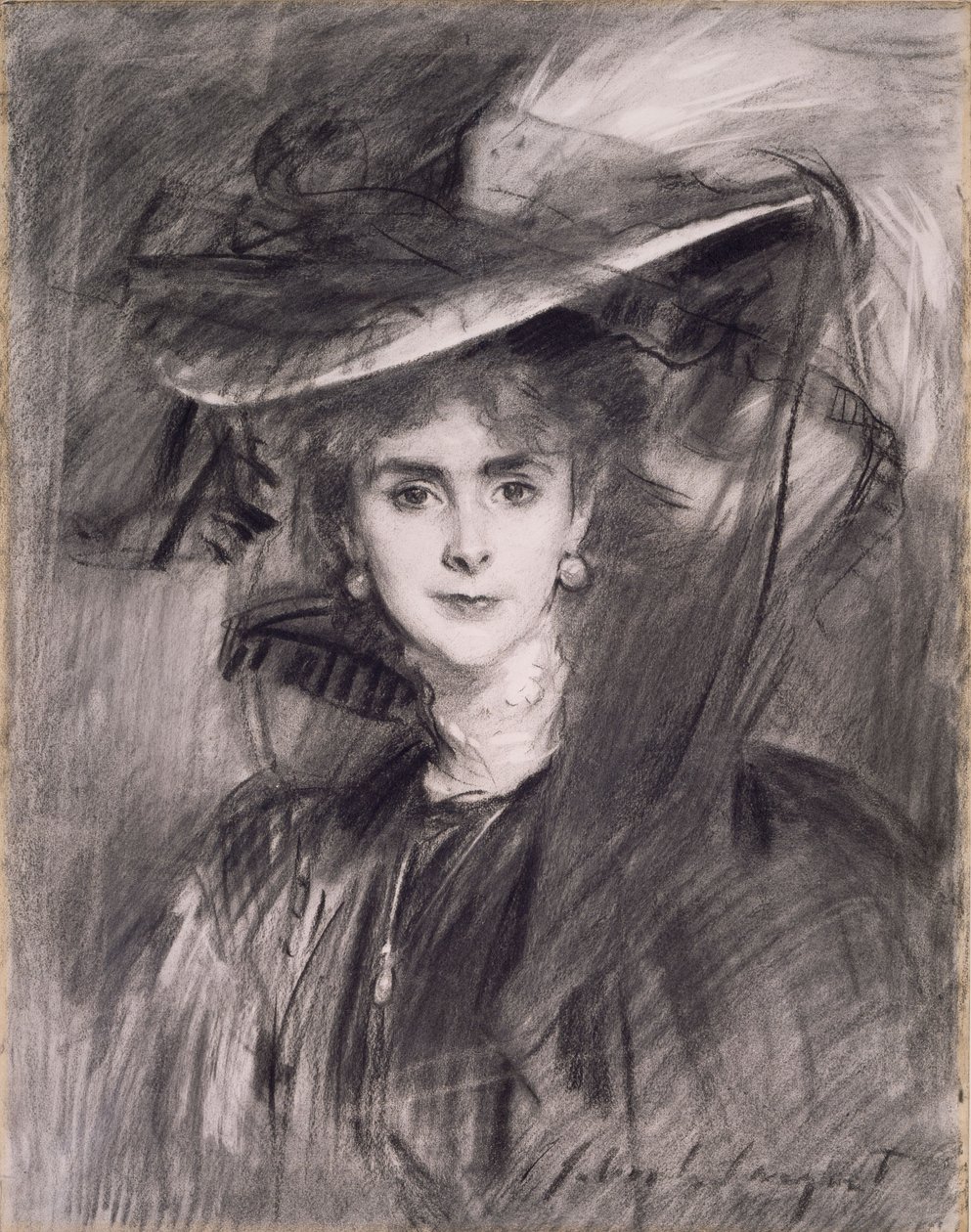 Olga, friherrinna de Meyer, 1900-1910 av John Singer Sargent