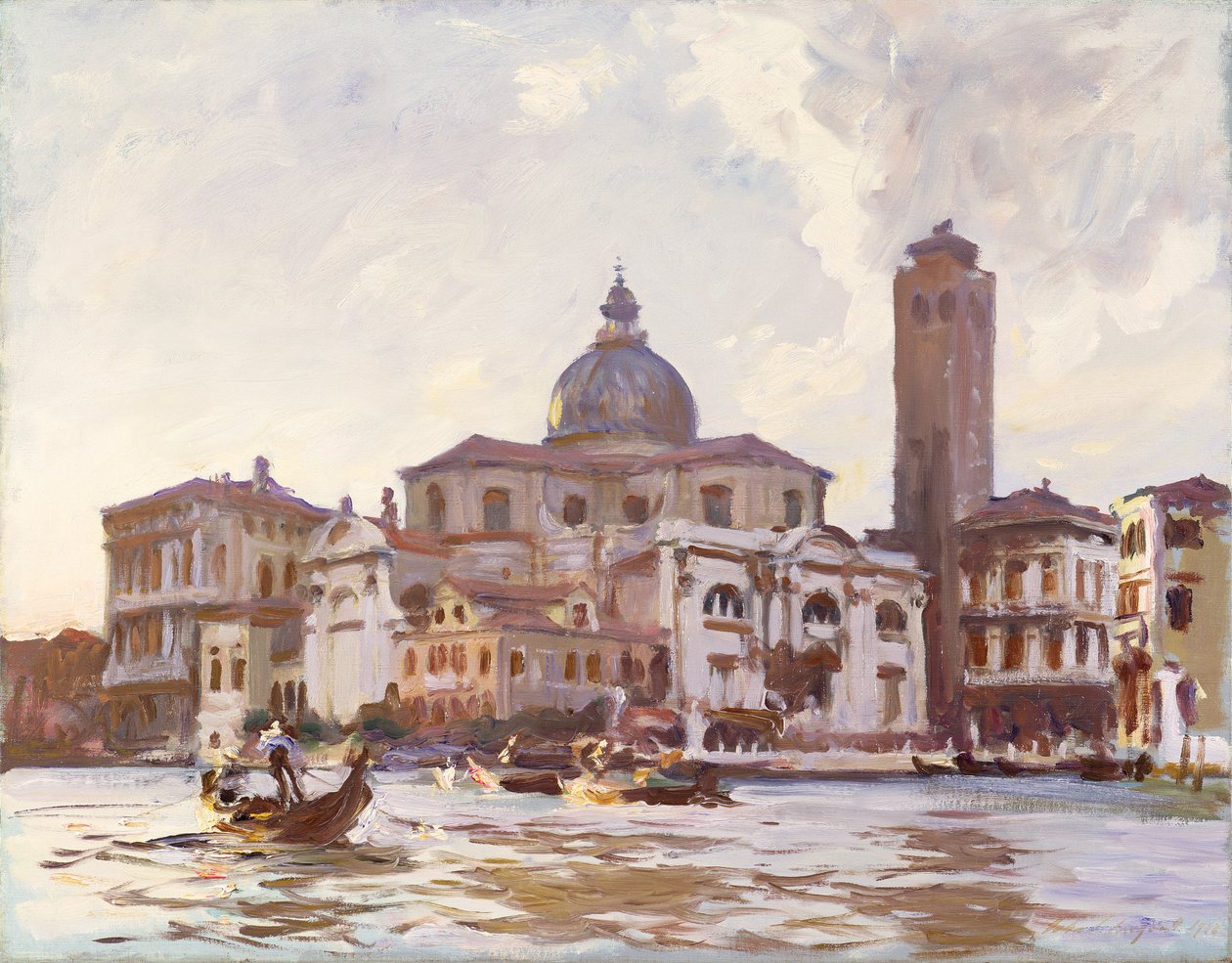 Palazzo Labia och St. Geremia, Venedig av John Singer Sargent