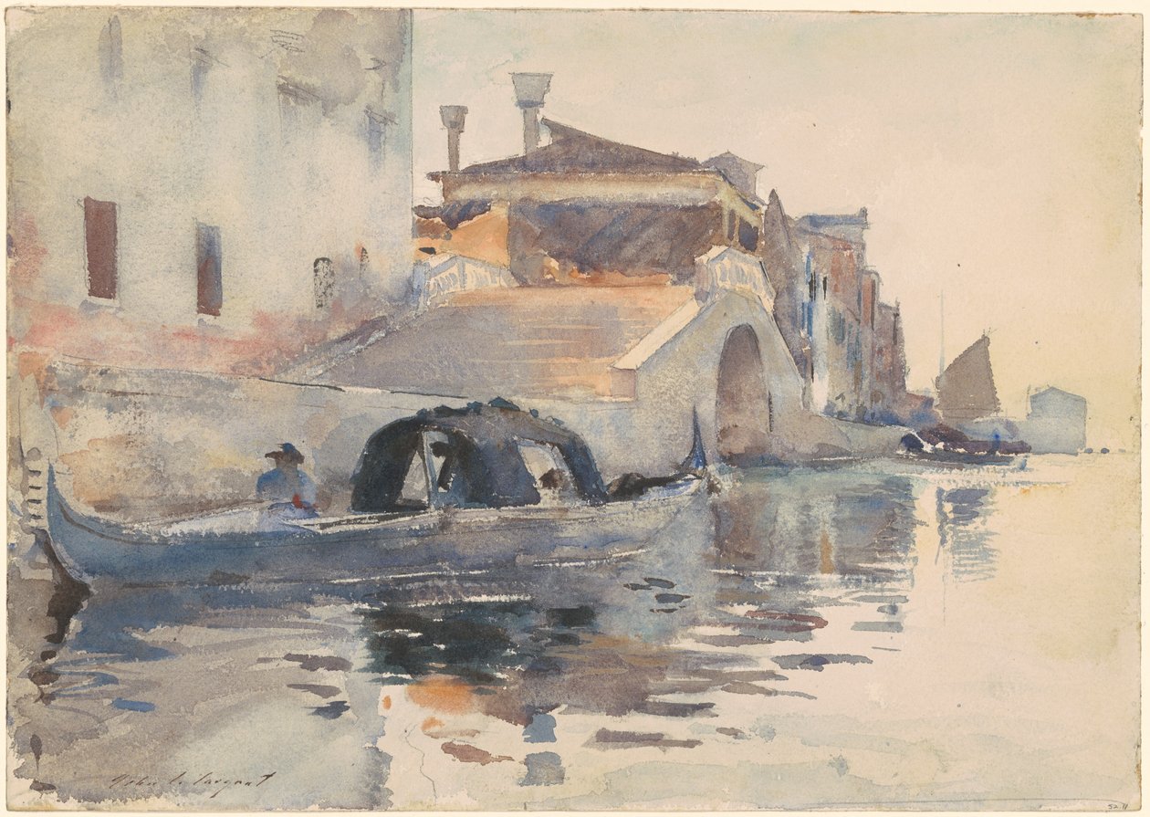 Ponte Panada, Fondamenta Nuove, Venedig av John Singer Sargent