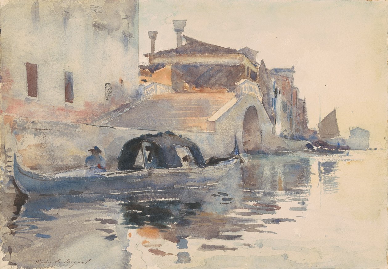 Ponte Panada, Fondamenta Nuove, Venedig, ca. 1880. av John Singer Sargent