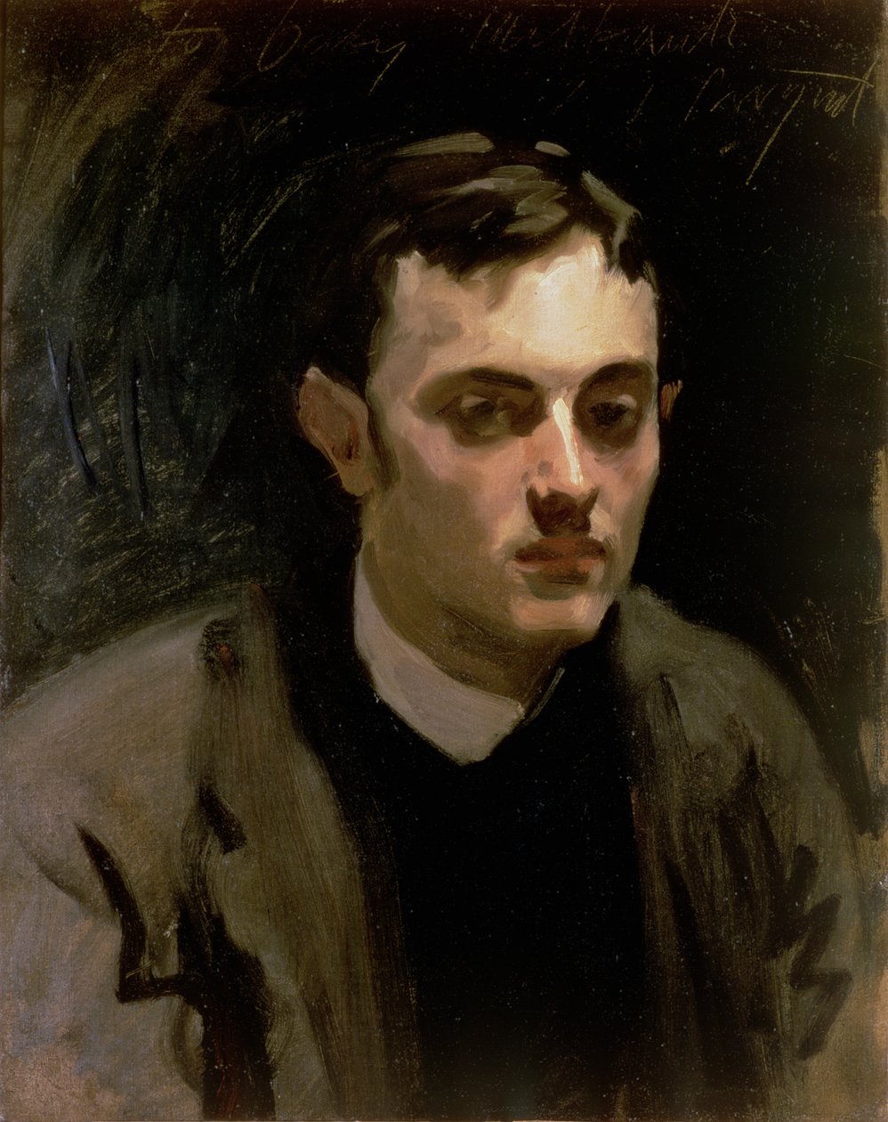 Porträtt av Albert de Belleroche av John Singer Sargent