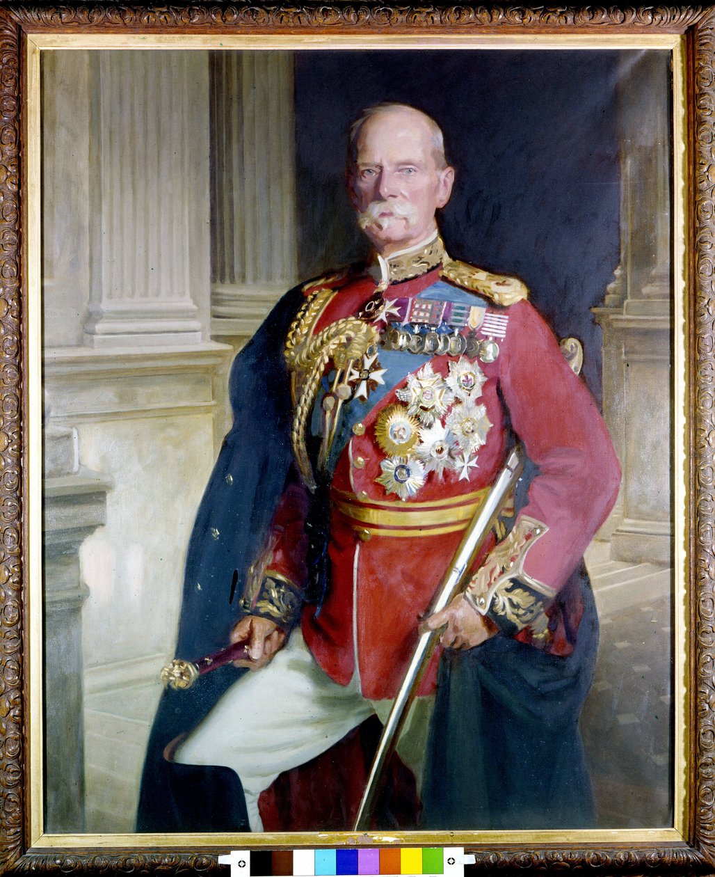 Porträtt av general Sir Frederick Sleigh Roberts (1832-1914) Målning av John Singer Sargent (1856-1925). 1906 London National Portrait Gallery av John Singer Sargent