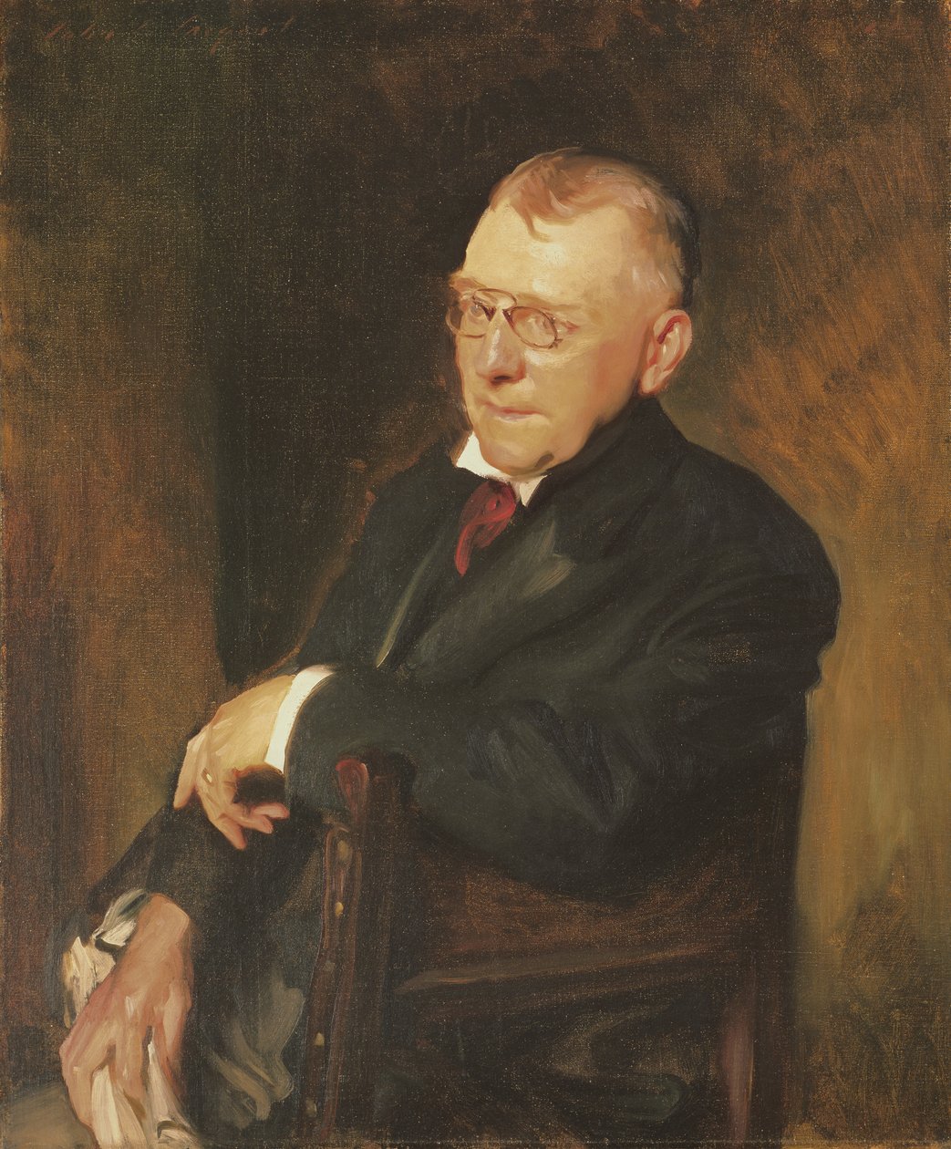 Porträtt av James Whitcomb Riley av John Singer Sargent