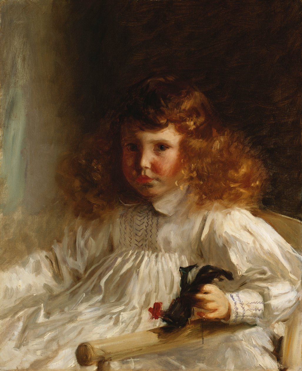Porträtt av Leroy King som ung pojke, 1888 av John Singer Sargent
