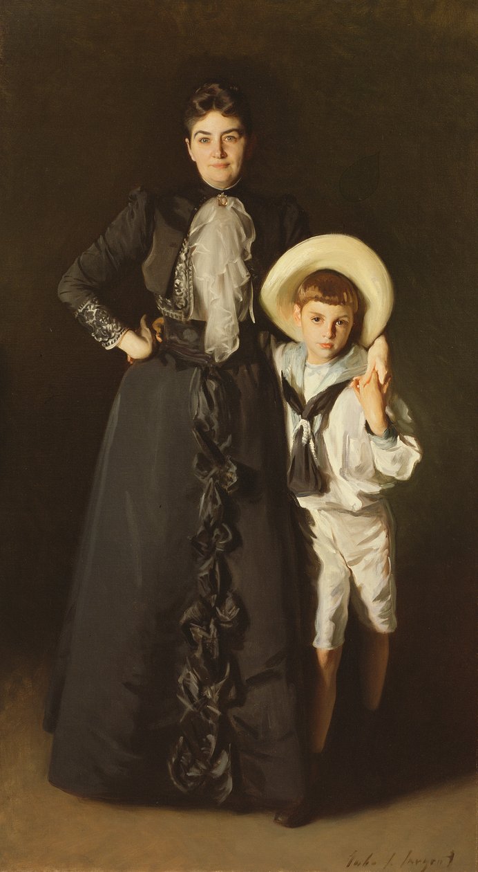 Porträtt av Mrs. Edward L. Davis och hennes son, Livingston Davis, 1890 av John Singer Sargent