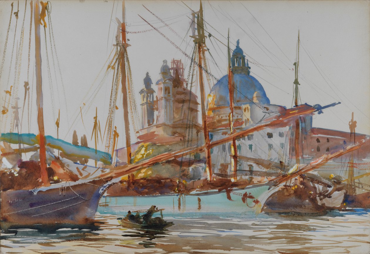 Santa Maria della Salute i Venedig, ca 1904-1906. av John Singer Sargent