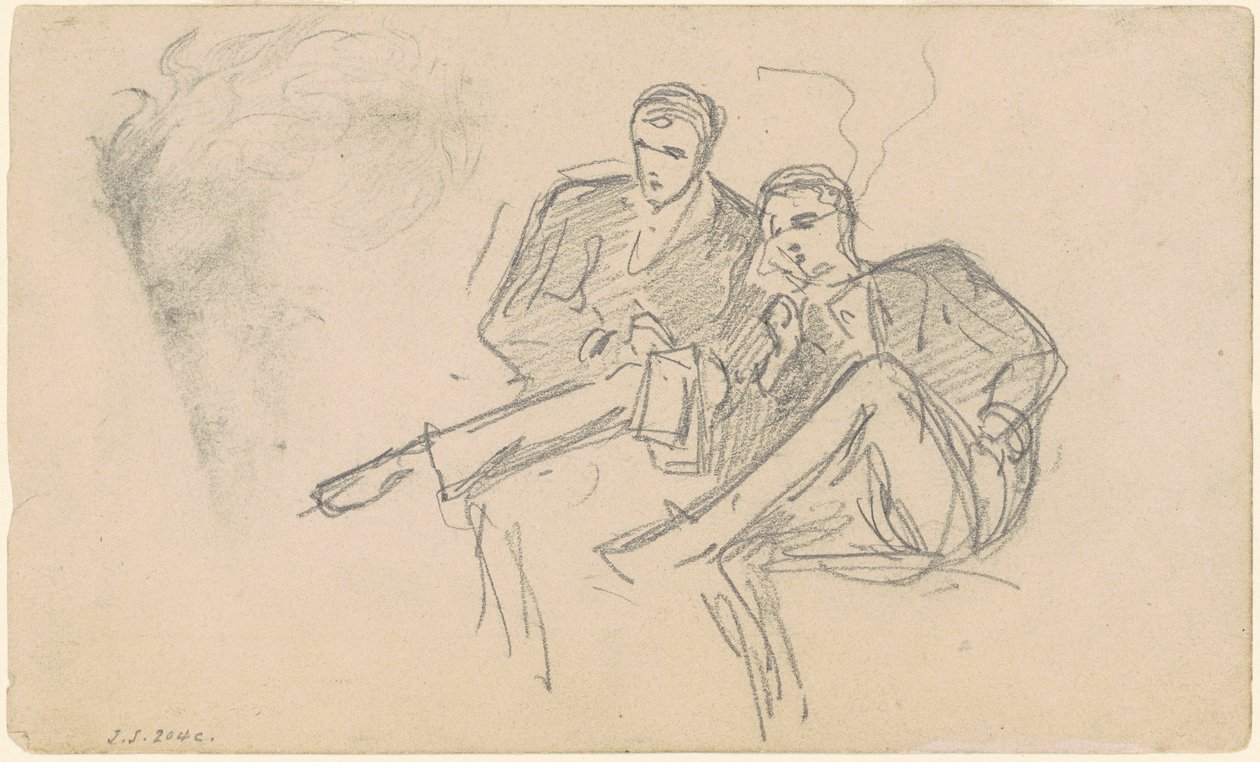 Sittande män av John Singer Sargent